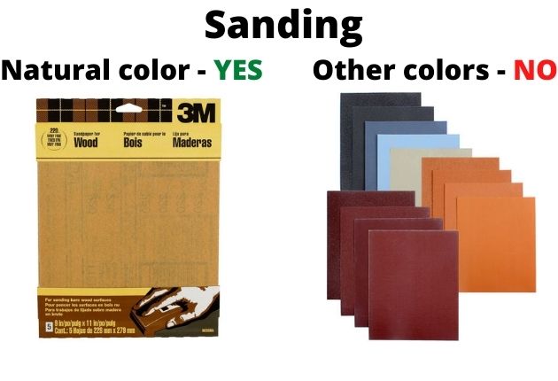 What is the right sandpaper to prepare wood for acrylic painting