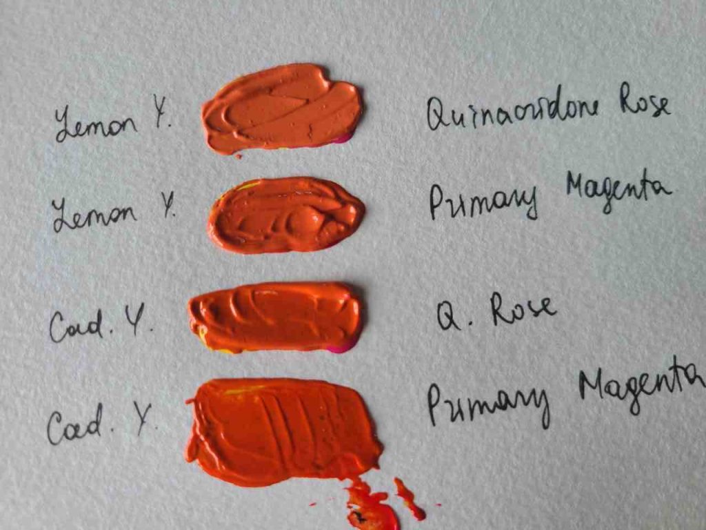 how to mix orange color