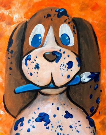 Easy dog Painting Ideas for Beginners