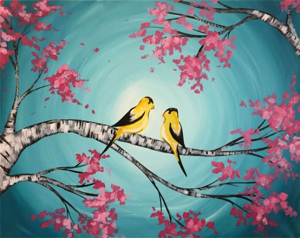acrylic bird Painting Ideas 