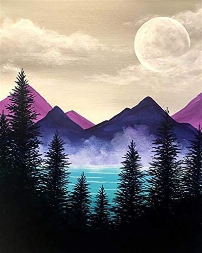 easy acrylic painting designs