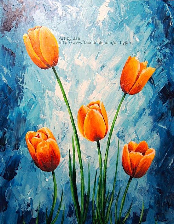 easy acrylic Painting Ideas  flowers