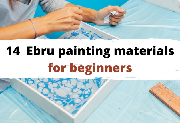 ebru painting materials