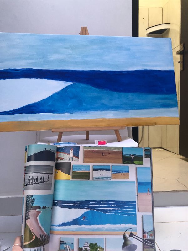 easy acrylic Painting Ideas ocean