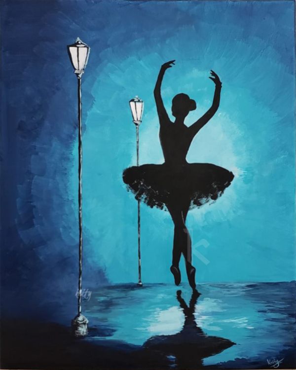 easy acrylic Painting Ideas ballet