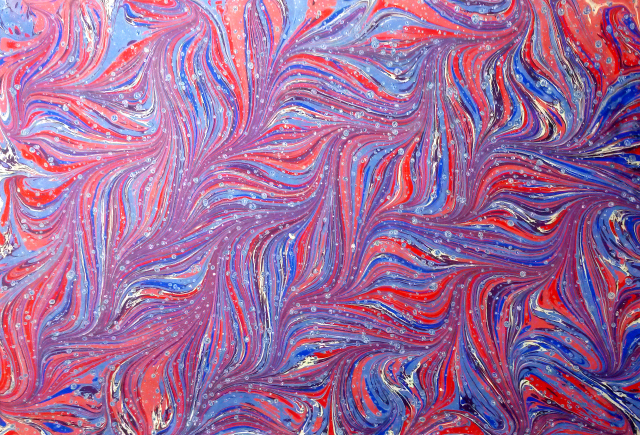 How To Do Ebru Painting at Home Paper Marbling For Beginners Acrylic