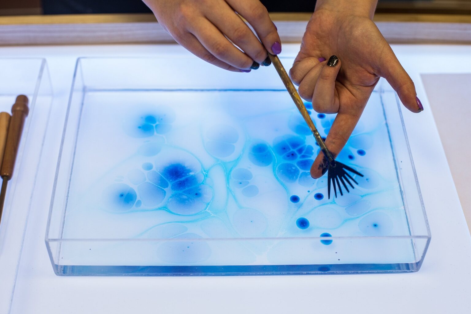 How To Do Ebru Painting at Home Paper Marbling For Beginners Acrylic