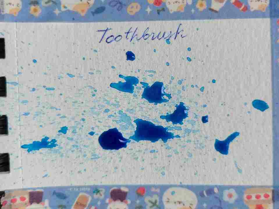 acrylic painting techniques toothbrush splatters