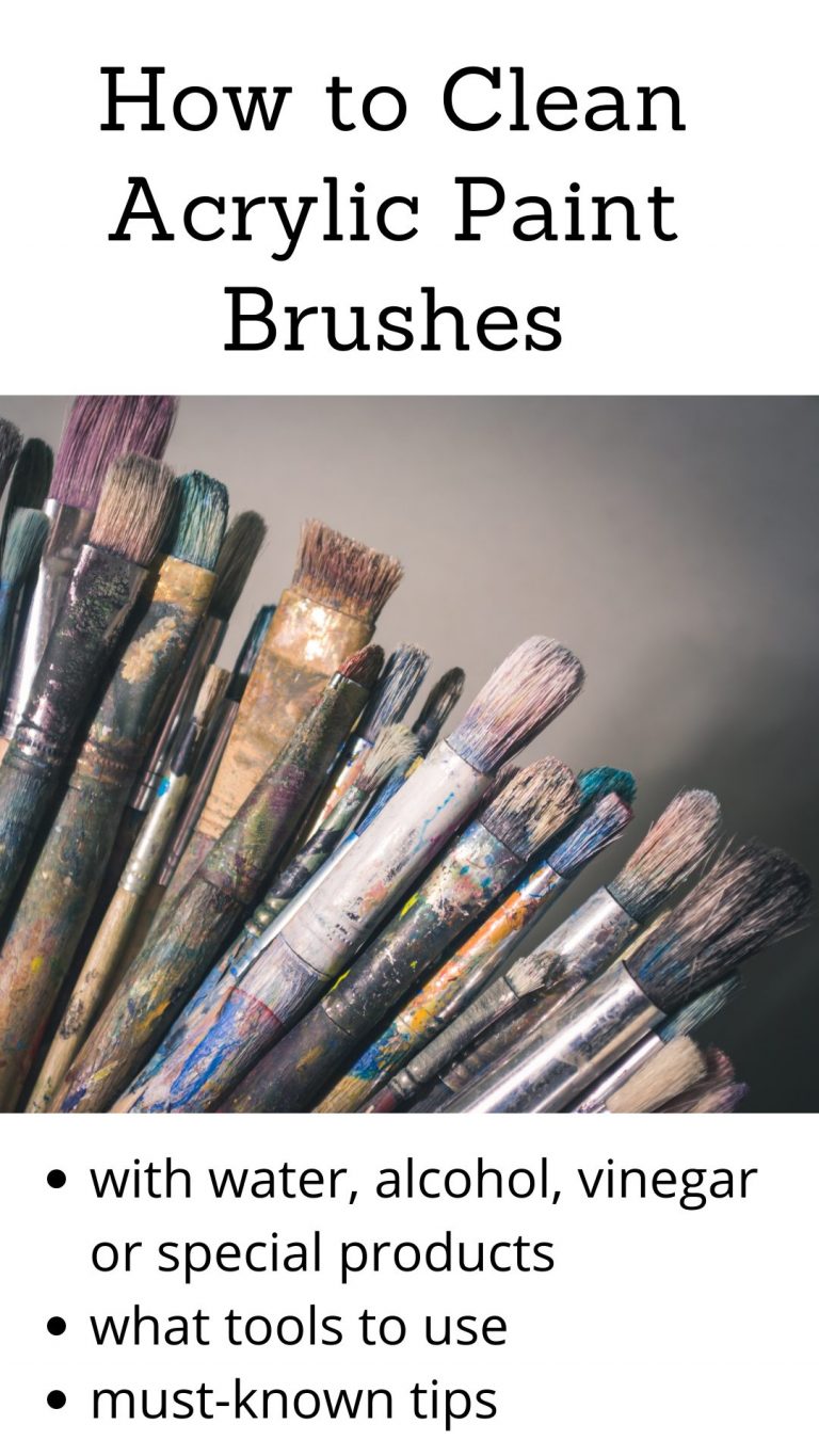 How to Clean Acrylic Paint Brushes Properly | Acrylic Painting School