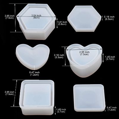 Square Silicone Mold (10 Cavity) | Square Cabochon Mold | Flexible Food  Safe Ice Cube Mold | Epoxy Resin Mould Supplies | Resin Crafts (32mm x 20mm)