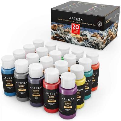 J MARK Premium Rock Painting Kit - 42 Piece Rock Paint Bundle- Rocks  Acrylic Paint Markers Glow in The Dark Metallic and Acrylic Paints Transfer  Stickers Gems Googly Eyes Glitter Glues Palette