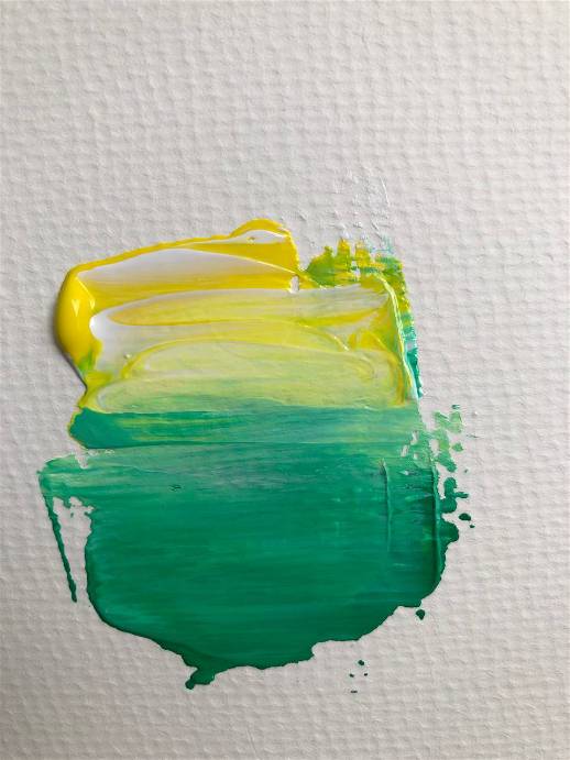 How to blend acrylic paint using a palette knife