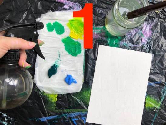 How to blend acrylic paint wet-on-wet