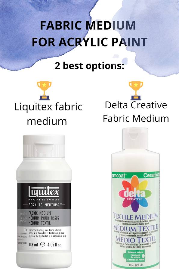 best fabric medium for acrylic paint