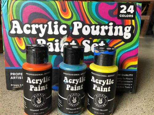 hippie crafter acrylic paint, best acrylic paint for pouring