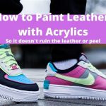 painting leather with acrylics