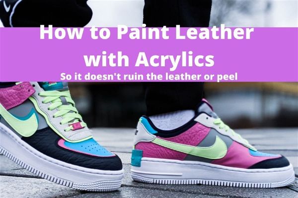 painting fake leather shoes