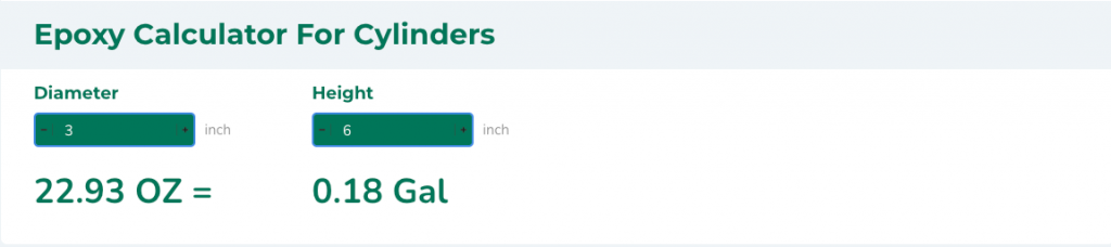 HOW MUCH RESIN DO I NEED - EPOXY RESIN CALCULATOR