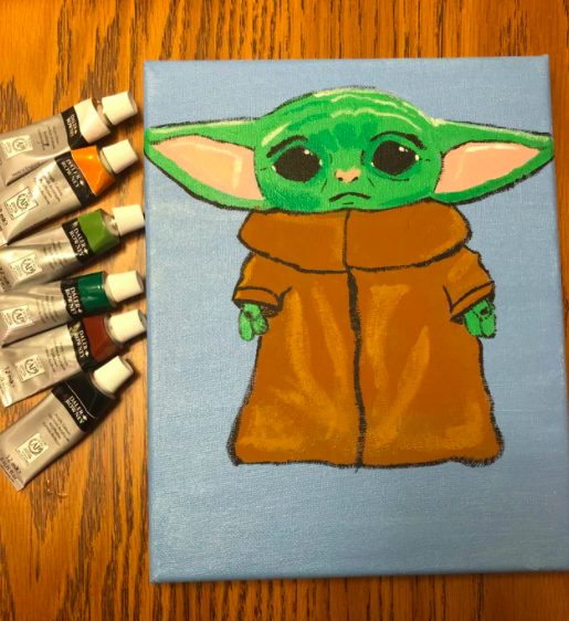 baby yoda Star Wars Painting Ideas