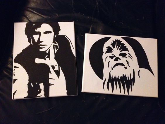 han solo Star Wars Painting Ideas