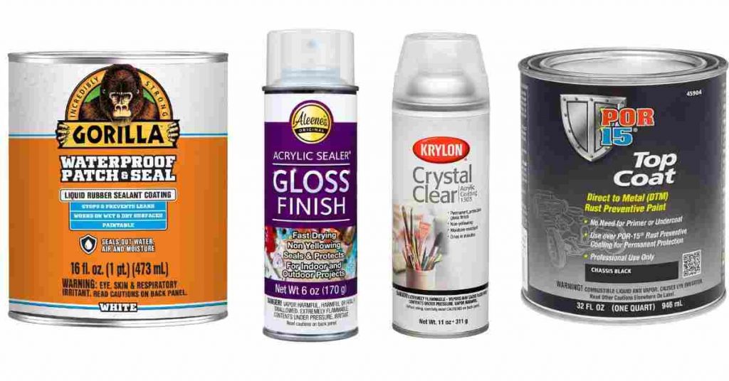 what do you use to seal acrylic paint on metal