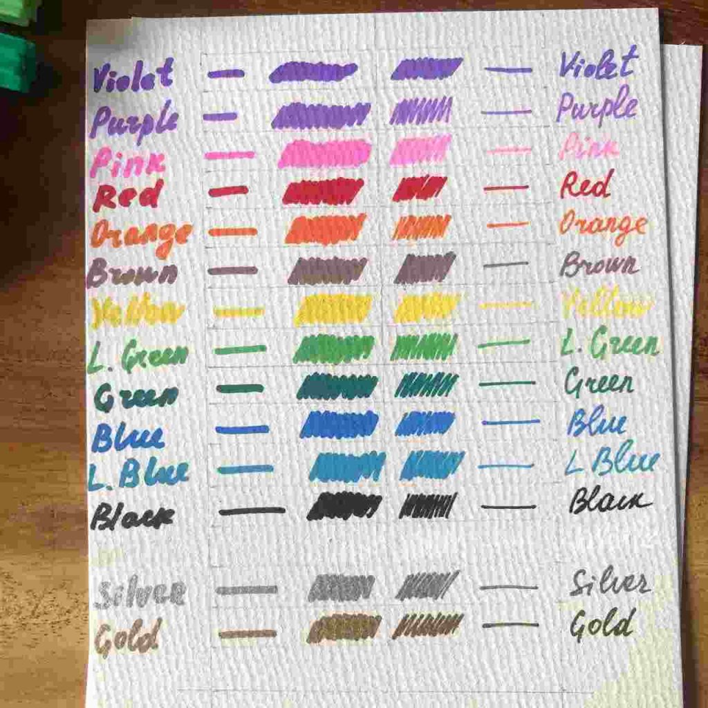 artiqo paint pens colors