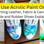 can you use acrylic paint on shoes