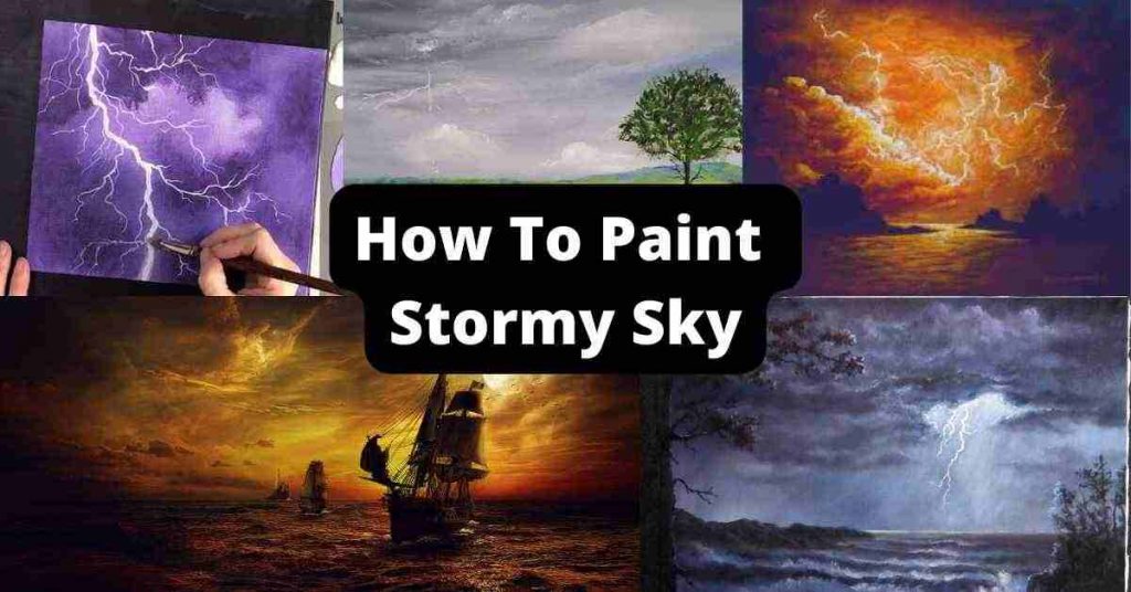 how to paint stormy sky