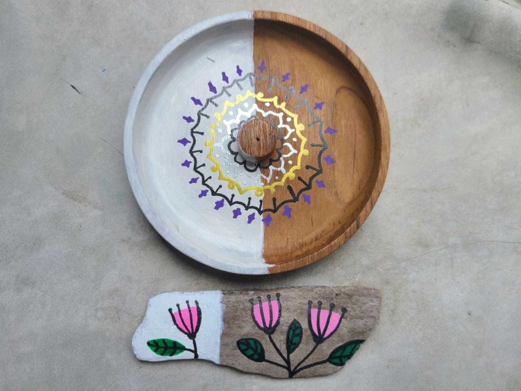 Easy painting on plate: DIY Plate painting with acrylic paint-Artistro