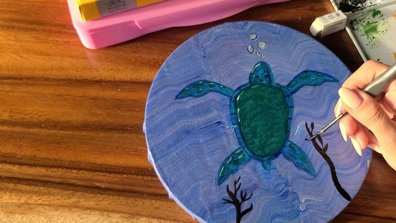 How to Paint Sea Turtle step 8