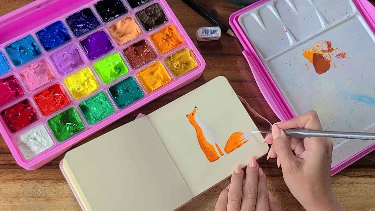 how to Paint a Fox step 4