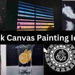 Black Canvas Painting Ideas