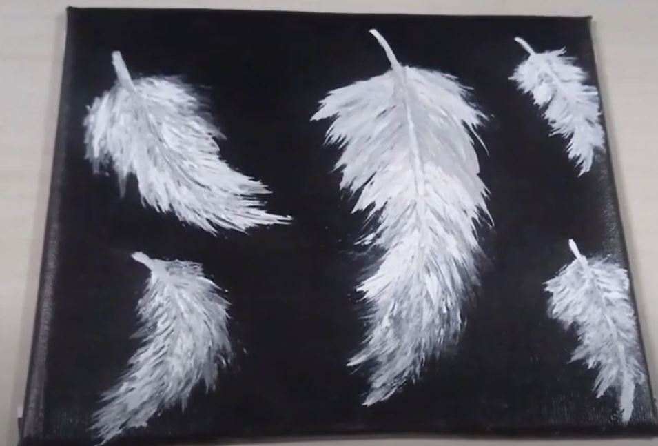 Easy Black Canvas Painting Ideas