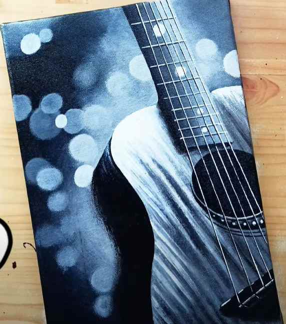 Black Canvas Painting Ideas