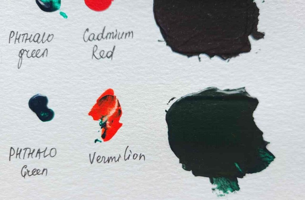 how to make black acrylic paint