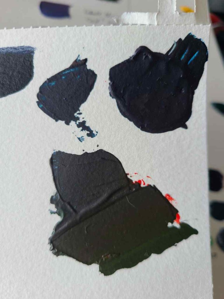 how to make black acrylic paint without black