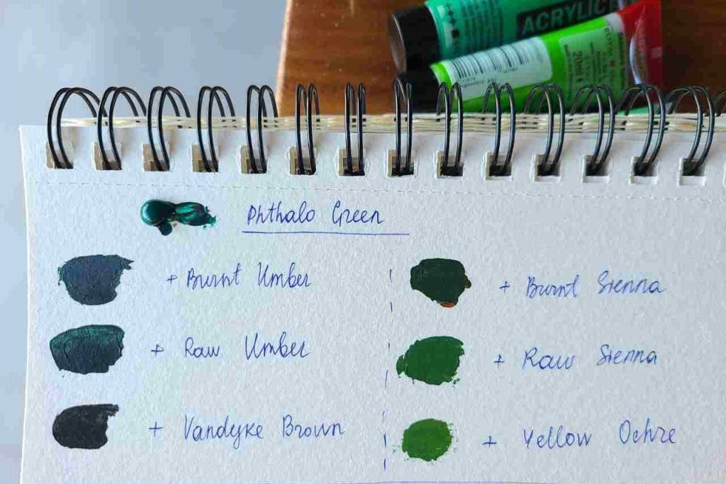 What color does mixing brown and green make