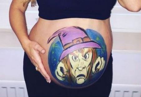 pregnant belly painting ideas