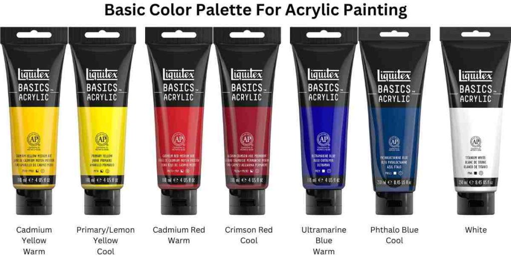 acrylic paint basic color palette