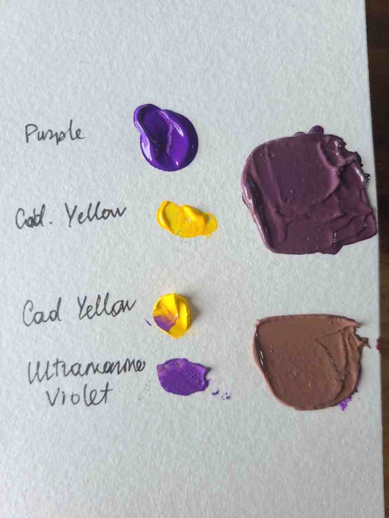what Yellow and Purple don't make black