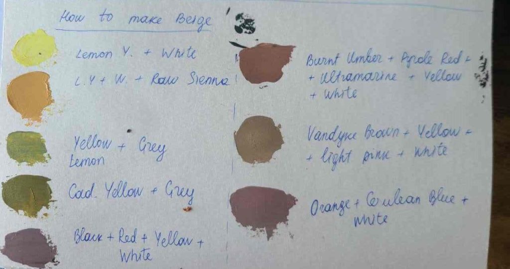 how to make beige