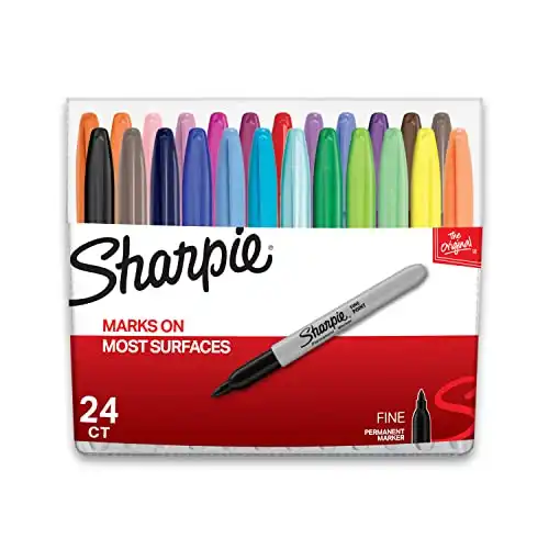 Sharpie Permanent Markers, 24-Count