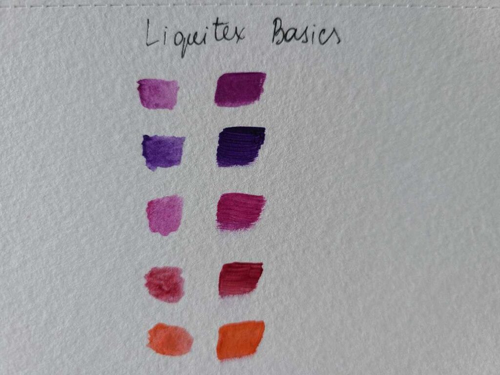 Does liquitex acrylic paint dry darker or lighter