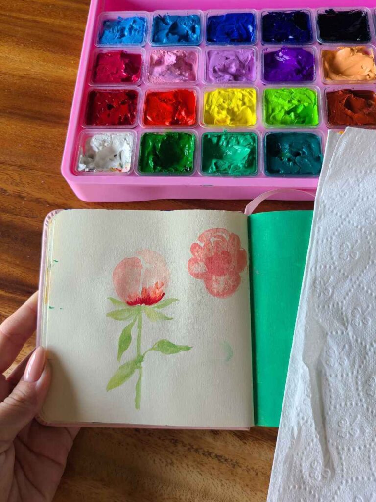 peony painting