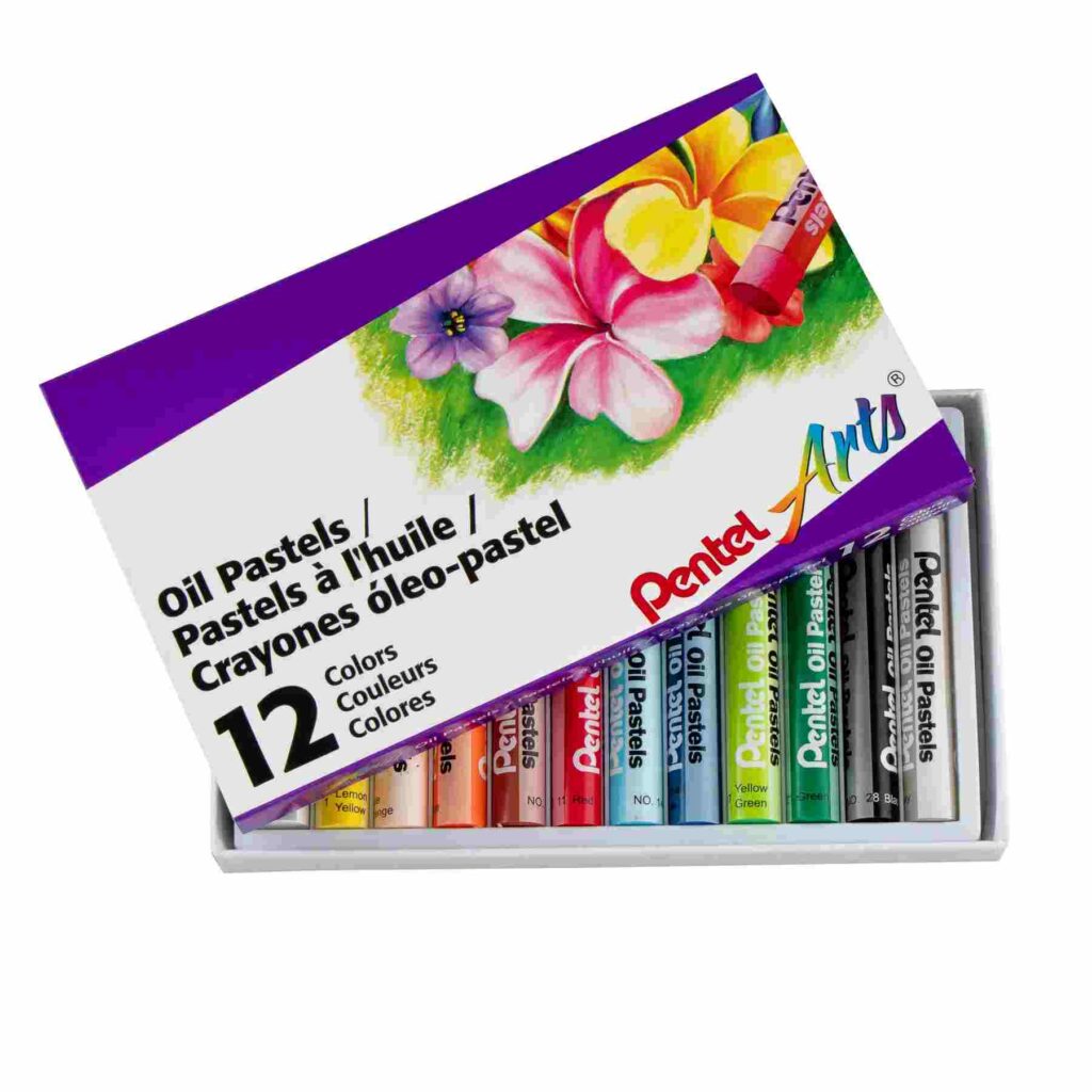 pentel oil pastels packaging