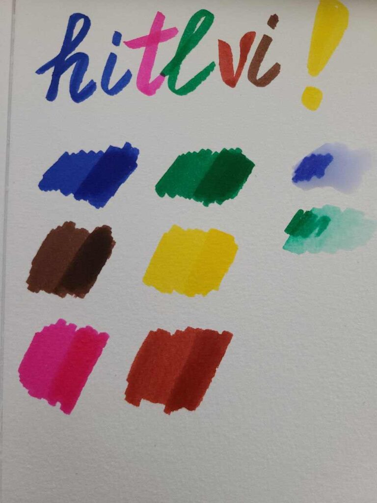 sakura koi brush pen review colors