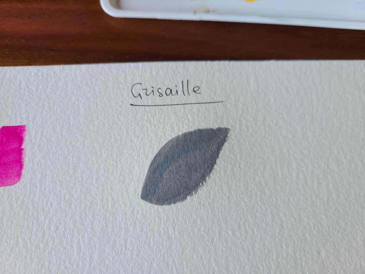 gouache painting technique grisaille