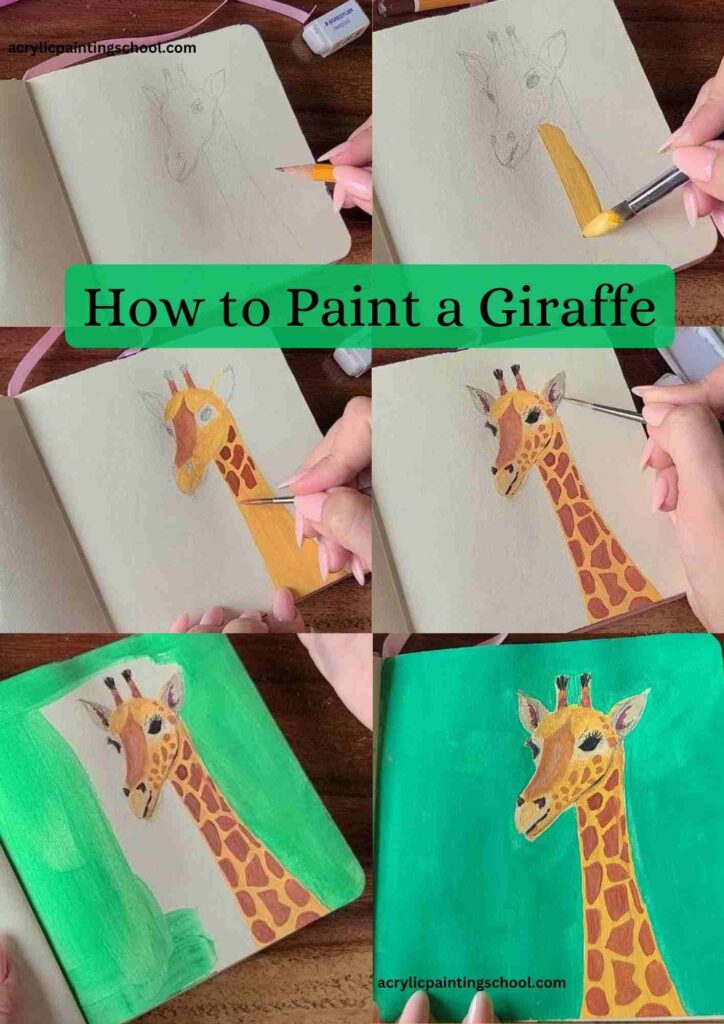 how to paint a giraffe