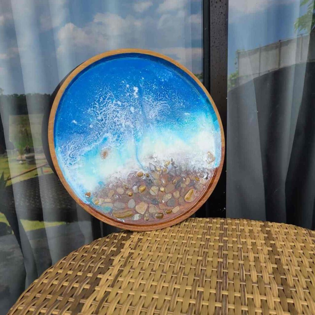 ocean resin art 