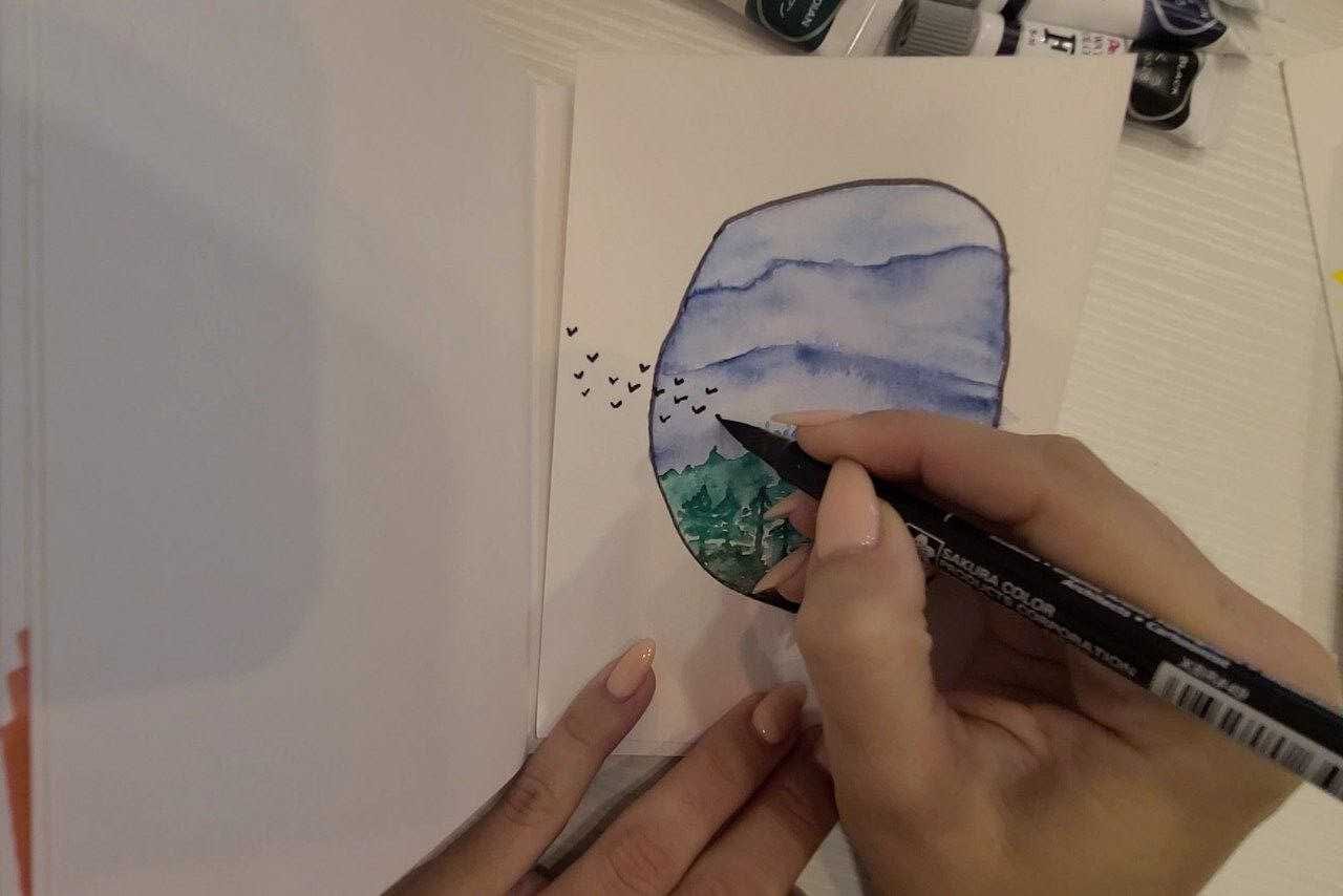 how to use pentel watercolor